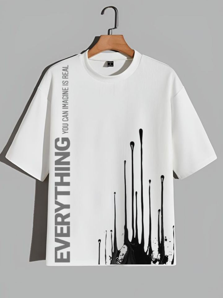 Everything You Can Imagine Graphic Oversized T-Shirt – White
