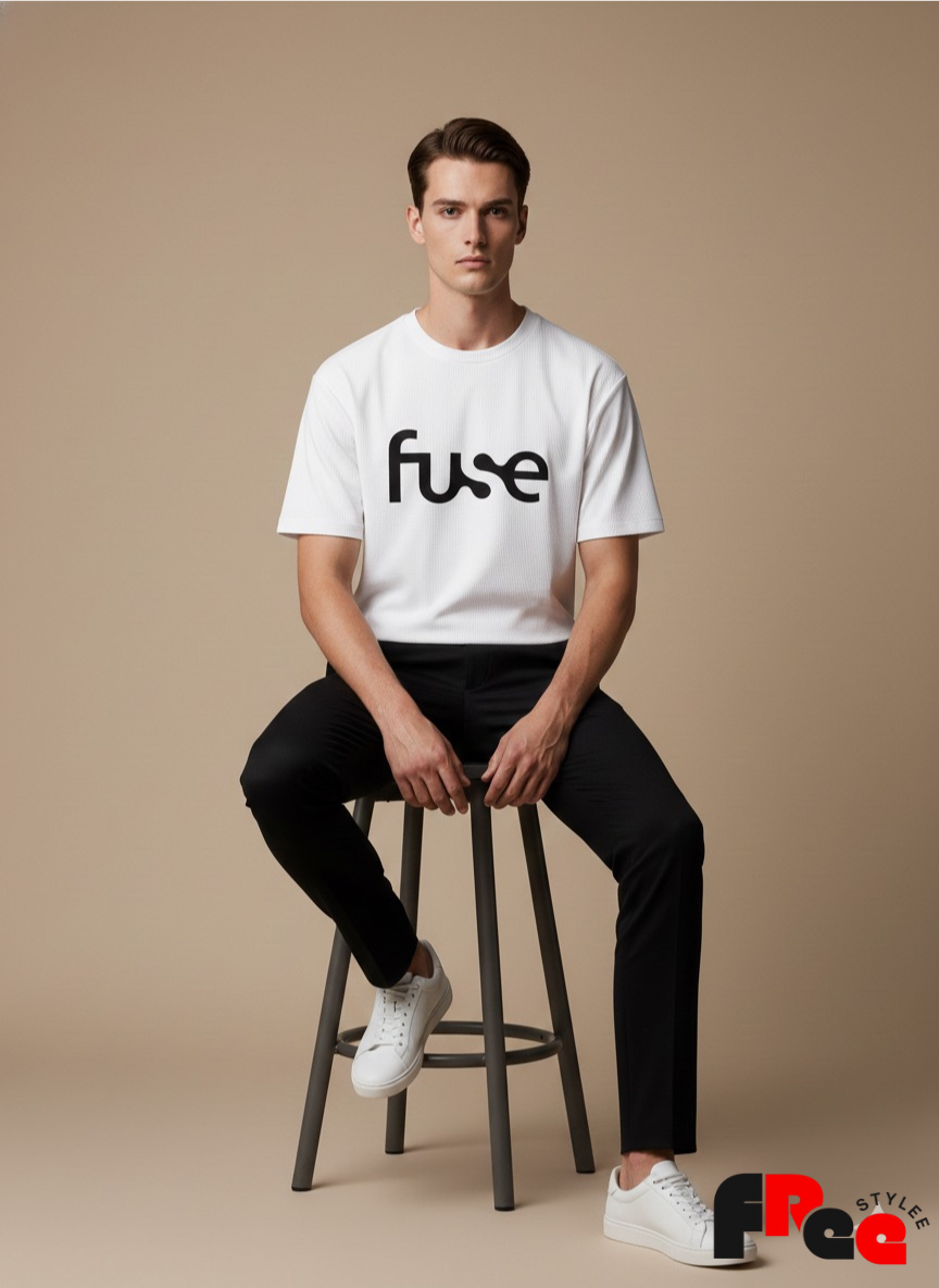 Fuse Minimal Logo T-Shirt – White