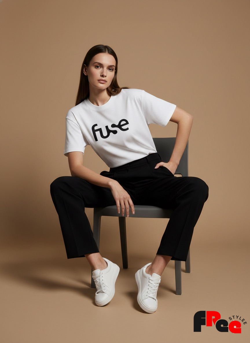 Fuse Minimal Logo T-Shirt – White