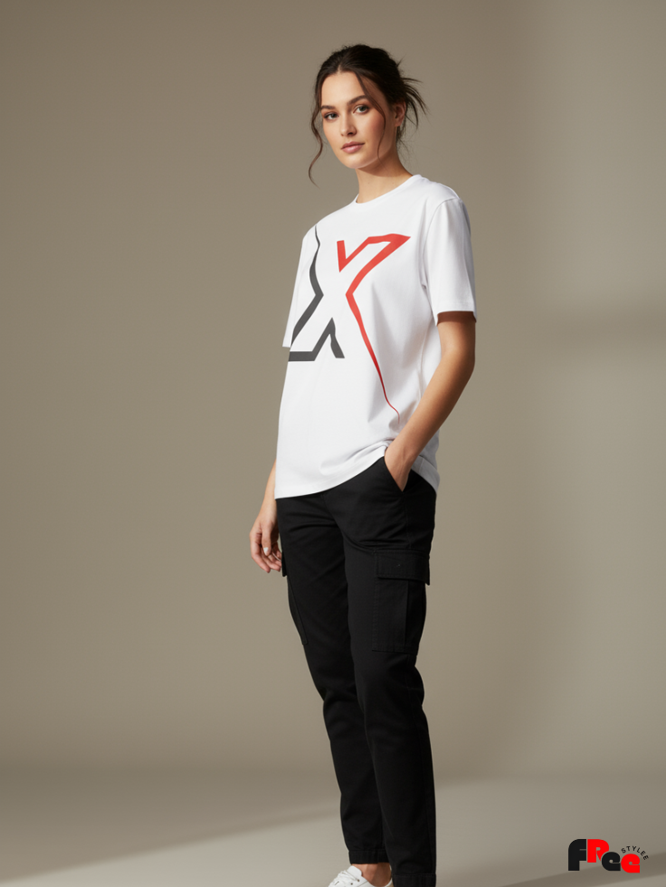 Unisex White Lightning X Graphic T-Shirt – Premium Cotton Streetwear Tee for Men & Women