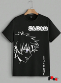 Black Anime Graphic T-Shirt for Men & Women | Unisex Japanese Style Cotton Tee