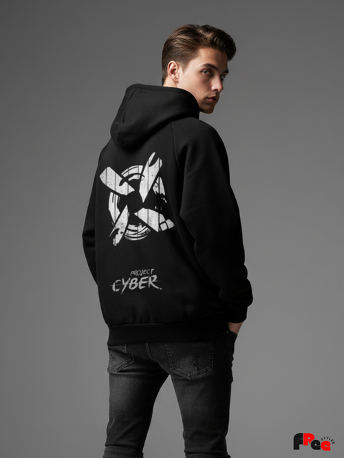 Black Hoodie (Project Cyber Back Print)